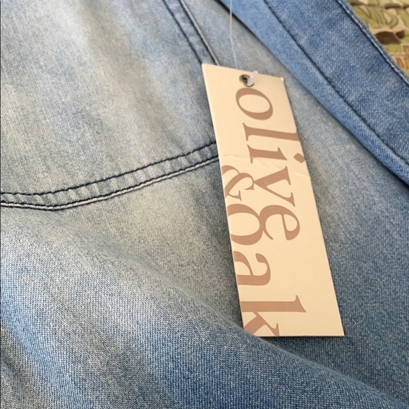 NWT MINI WASHED DENIM DRESS - Picture 5 of 7